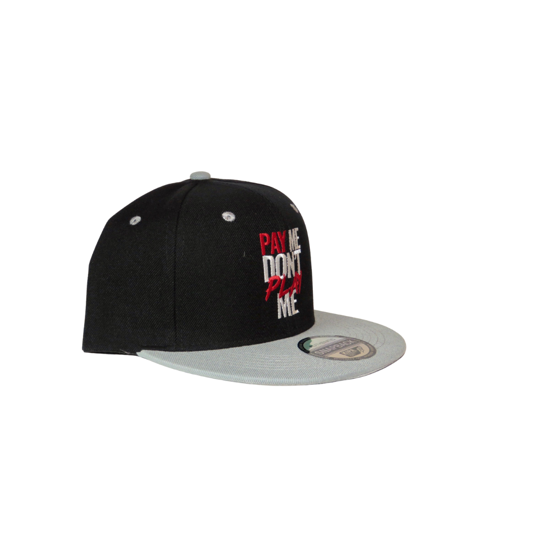 Pay Me Don't Play Me Hat Black/Grey